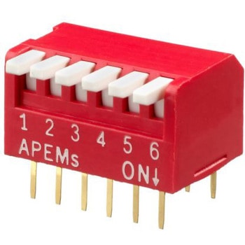 Apem ディップスイッチ ピアノ SPST APEM