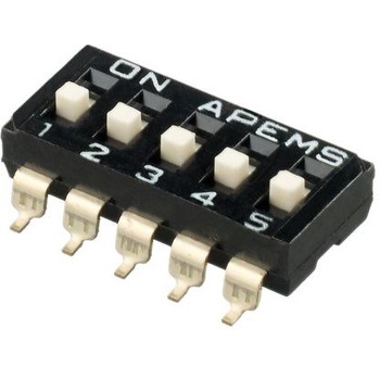 Apem ディップスイッチ 凸型アクチュエータスライド SPST APEM