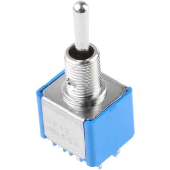 Apem トグルスイッチ (On)-Off-(On) DP パネルマウント 4 A @ 30 V dc ハンダ端子 - APEM