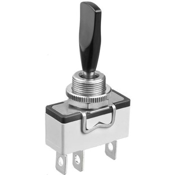 Apem トグルスイッチ (On)-Off-(On) 単極双投(SPDT) パネルマウント 10 A APEM