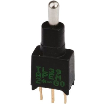 Apem トグルスイッチ On-Off-On DP PCB APEM