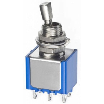 Apem トグルスイッチ Momentary On-Off-Momentary On 双極双投(DPDT) パネルマウント 4 A APEM