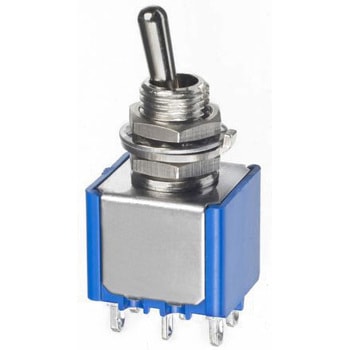 Apem トグルスイッチ Momentary On-Off-Momentary On 双極双投(DPDT) パネルマウント 4 A APEM