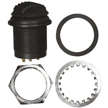 Apem トグルスイッチ ラッチ 単極双投(SPDT) パネルマウント 100 mA @ 30 V dc ハンダ端子 APEM