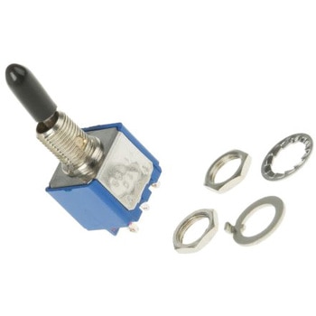 Apem トグルスイッチ ラッチ 双極単投(DPST) パネルマウント 4 A @ 30 V dc ハンダ端子 - APEM