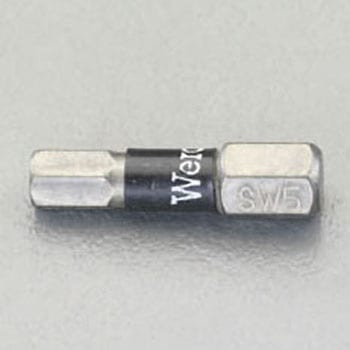 6x25mm [Hex]ドライバービット(ダイヤコート・インパクト) - エスコ