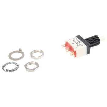 Apem 押しボタンスイッチ 100 mA @ 30 V dc モーメンタリ パネルマウント 単極双投(SPDT) APEM