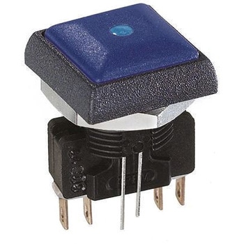 Apem 押しボタンスイッチ 2 A @ 250 V ac モーメンタリ パネルマウント 双極双投(DPDT) IP67 APEM