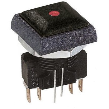 IRC8Z222LOS Apem �����{�^���X�C�b�` 2 A @ 250 V ac ���[�����^�� �p�l���}�E���g �o�ɑo��(DPDT) IP67 APEM �͂� 50021853