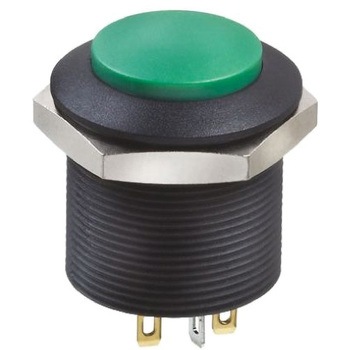 Apem 押しボタンスイッチ 200 mA @ 12 V dc ラッチ パネルマウント 2極オン / オフスイッチ APEM