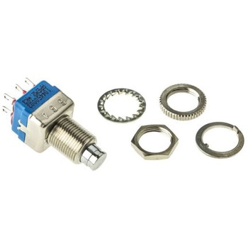 Apem 押しボタンスイッチ 3 A @ 24 V dc モーメンタリ パネルマウント 2極オン / オフスイッチ APEM