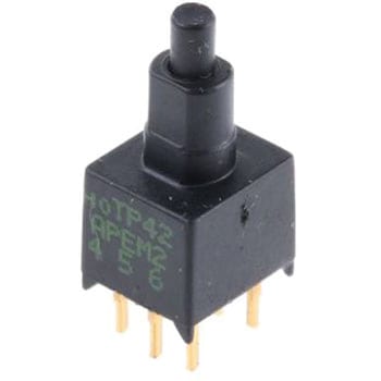 Apem 押しボタンスイッチ 400mA @ 20 V On-(On) PCB DP APEM