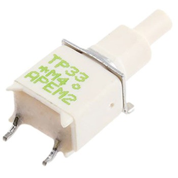 TP33WS83500 Apem �����{�^���X�C�b�` 400mA @ 20 V ���[�����^�� PCB 1�ɃI�� / �I�t�X�C�b�` APEM 50023007
