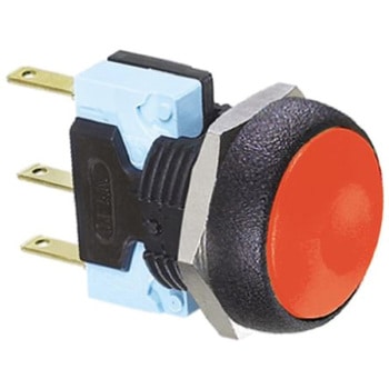 Apem 押しボタンスイッチ 5 A @ 250 V ac モーメンタリ パネルマウント 単極双投(SPDT) IP67 APEM