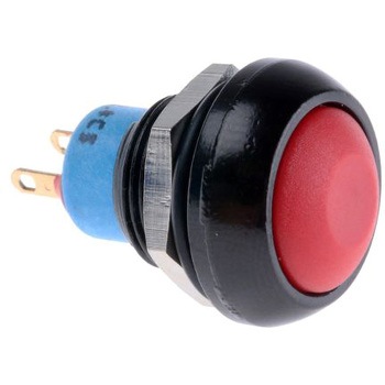 Apem 押しボタンスイッチ 5 A @ 28 V dc モーメンタリ パネルマウント 1極オン / オフスイッチ APEM