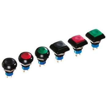 Apem 押しボタンスイッチ 5 A @ 28 V dc モーメンタリ パネルマウント 1極オン / オフスイッチ APEM