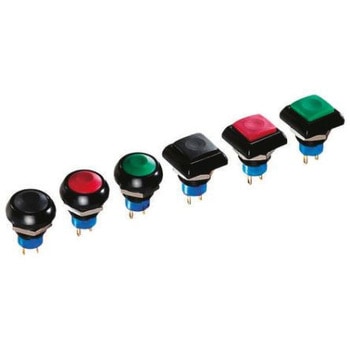 Apem 押しボタンスイッチ 5 A @ 28 V dc モーメンタリ パネルマウント 1極オン / オフスイッチ APEM