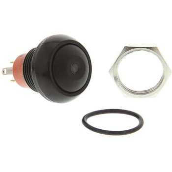 Apem 押しボタンスイッチ 5 A @ 28 V dc モーメンタリ パネルマウント 赤 APEM