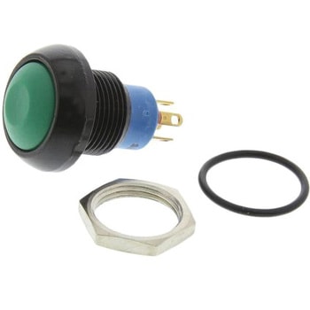 Apem 押しボタンスイッチ 5 A @ 28 V dc モーメンタリ パネルマウント 単極双投(SPDT) IP67 APEM