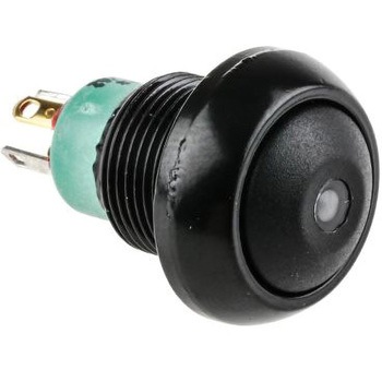 Apem 押しボタンスイッチ 5 A @ 28 V dc モーメンタリ パネルマウント 赤 APEM