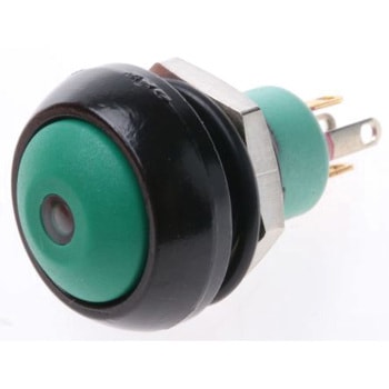 Apem 押しボタンスイッチ 5 A @ 28 V dc モーメンタリ パネルマウント 赤 APEM
