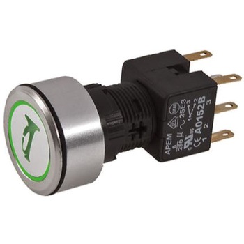 A1PCA1Y218K203 Apem {^XCb` 6 A @ 250 V ac [^ pl}Eg APEM 50024897