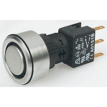 A1PCA1X284K403 Apem �����{�^���X�C�b�` 6 A @ 250 V ac ���b�` �p�l���}�E���g �� 2�ɃI�� / �I�t�X�C�b�` APEM 50025107