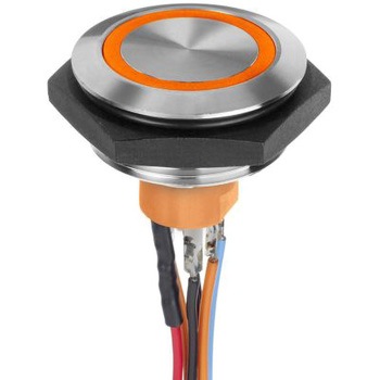 AV59022000074BK Apem 照光式押しボタンスイッチ 1 A モーメンタリ パネルマウント APEM 50025947