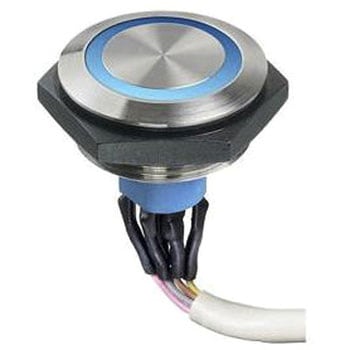 Apem 照光式押しボタンスイッチ 1 A モーメンタリ パネルマウント APEM