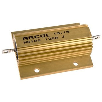 Arcol 大電力用 メタルクラッド抵抗器 100W 120Ω ARCOLECTRIC