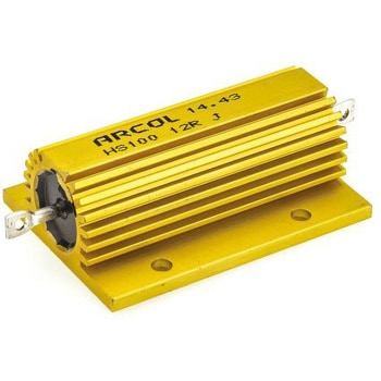 Arcol 大電力用 メタルクラッド抵抗器 100W 12Ω ARCOLECTRIC