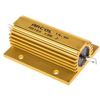 Arcol 大電力用 メタルクラッド抵抗器 100W 15Ω ARCOLECTRIC