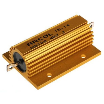 Arcol 大電力用 メタルクラッド抵抗器 100W 4.7kΩ - ARCOLECTRIC