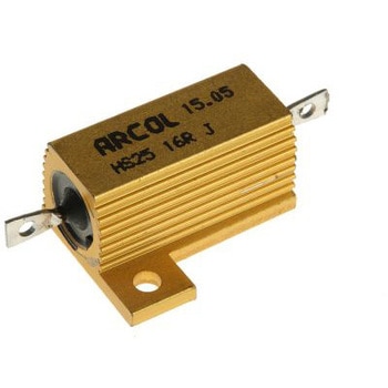 Arcol 大電力用 メタルクラッド抵抗器 25W 16Ω ARCOLECTRIC