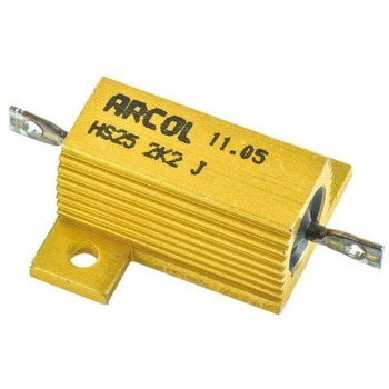 Arcol 大電力用 メタルクラッド抵抗器 25W 2.2kΩ ARCOLECTRIC