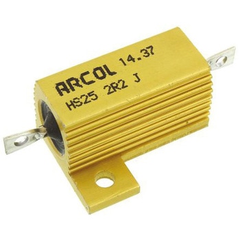 Arcol 大電力用 メタルクラッド抵抗器 25W 2.2Ω ARCOLECTRIC