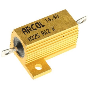 Arcol 大電力用 メタルクラッド抵抗器 25W 20mΩ ARCOLECTRIC