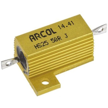 Arcol 大電力用 メタルクラッド抵抗器 25W 50Ω ARCOLECTRIC