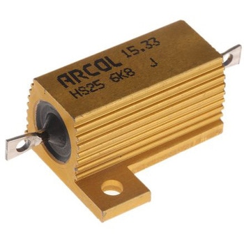 Arcol 大電力用 メタルクラッド抵抗器 25W 6.8kΩ ARCOLECTRIC