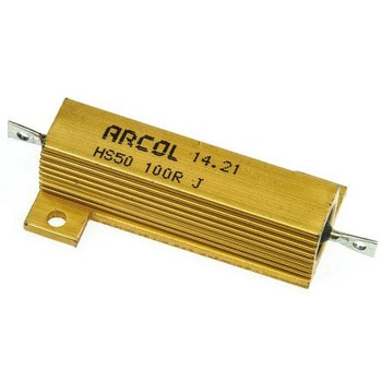 Arcol 大電力用 メタルクラッド抵抗器 50W 100Ω ARCOLECTRIC