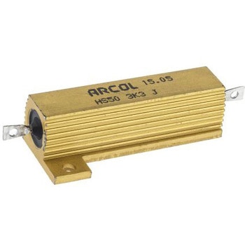 Arcol 大電力用 メタルクラッド抵抗器 50W 3.3kΩ ARCOLECTRIC