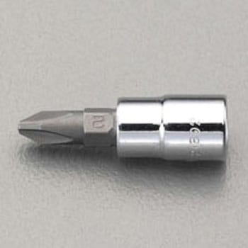 1/4"sqx#2 [+]ビットソケット エスコ