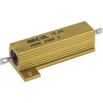 Arcol 大電力用 メタルクラッド抵抗器 50W 330Ω ARCOLECTRIC