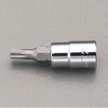 1/4"sqxT10 [Hexlobe]ビットソケット エスコ