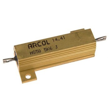 Arcol 大電力用 メタルクラッド抵抗器 50W 5.6kΩ ARCOLECTRIC