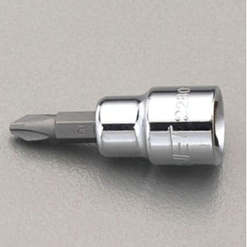 3/8"sqx#2 [+]ビットソケット エスコ
