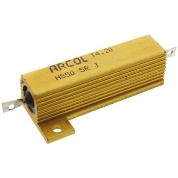Arcol 大電力用 メタルクラッド抵抗器 50W 5Ω ARCOLECTRIC