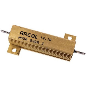 Arcol 大電力用 メタルクラッド抵抗器 50W 820Ω ARCOLECTRIC