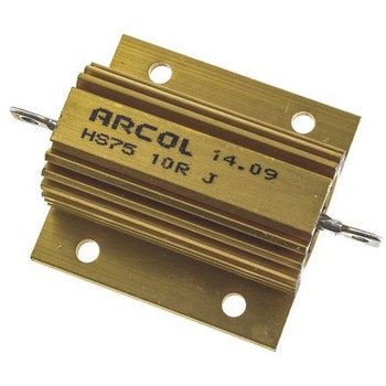 Arcol 大電力用 メタルクラッド抵抗器 75W 10Ω ARCOLECTRIC