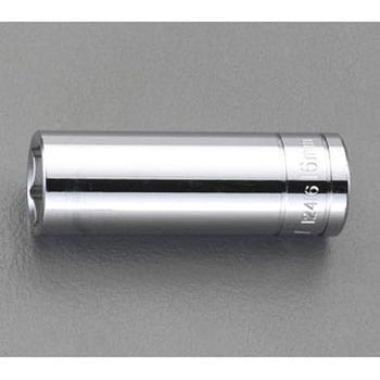 3/8"sqx12mm ディープソケット - エスコ